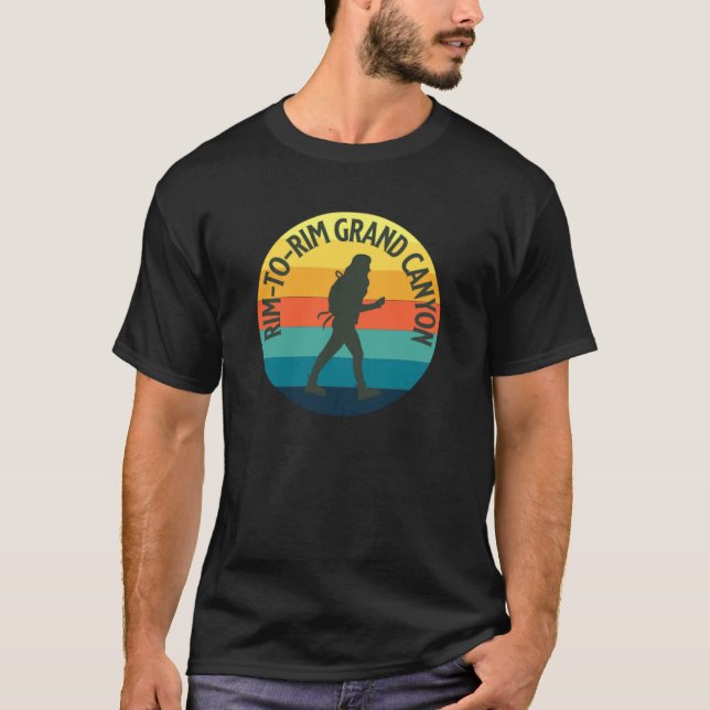 Rim to Rim Hike Grand Canyon Hiking family funny T Shirt (Framsida)
