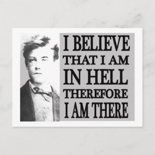 Rimbaud i helvetet vykort