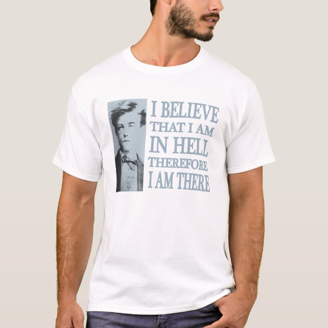 Rimbaud i helveteutslagsplats t shirt (Framsida)