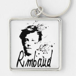 RIMBAUD-nyckelkedja Fyrkantig Silverfärgad Nyckelring