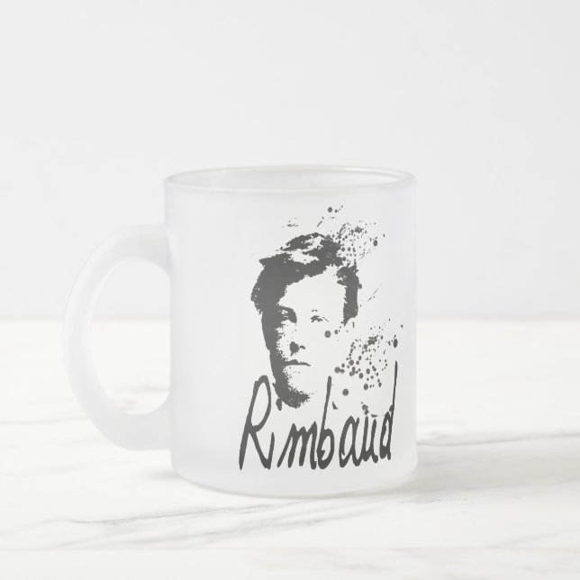 RIMBAUD porträtt 2x Mugg (Vänster)