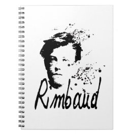 RIMBAUD Porträtt bärbar dator Anteckningsbok Med Spiral