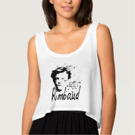 RIMBAUD Porträtt Graphic Art Women Top Linne Med Racerback