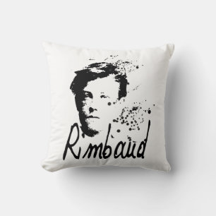 RIMBAUD-porträtt kvadrerar kudder Kudde