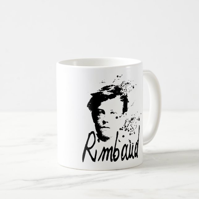 RIMBAUD-porträttmugg Kaffemugg (Framsida höger)