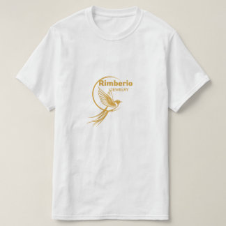 Rimberio Smycken Lyx Guld Fågel Logotyp - Elegant  T Shirt