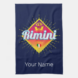 Rimini Emilia-Romagna Italien Retro Sunset Vintage Kökshandduk