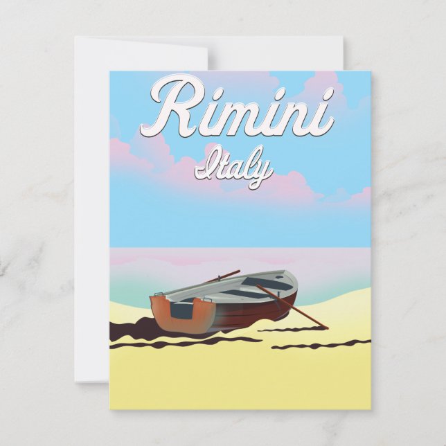 Rimini Italien-stranden poster (Framsida)
