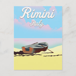 Rimini Italien-stranden poster Vykort