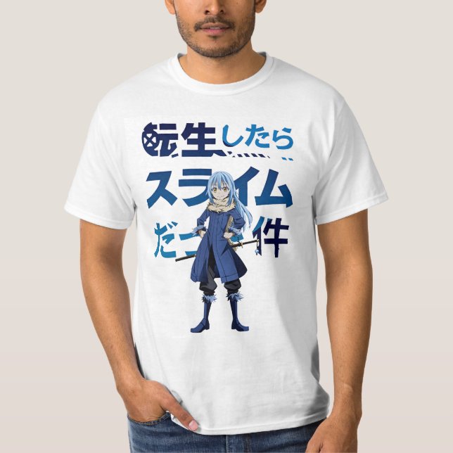 rimuru tecknad t shirt (Framsida)