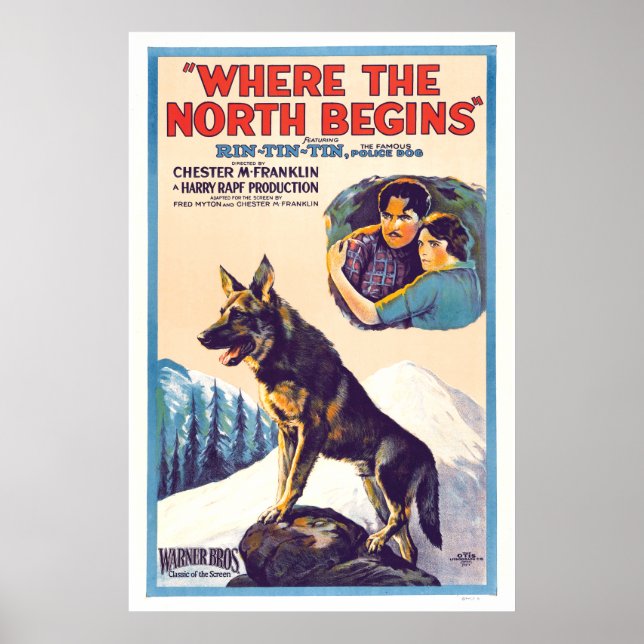 Rin Tin Tin - där norr börjar Poster (Framsidan)