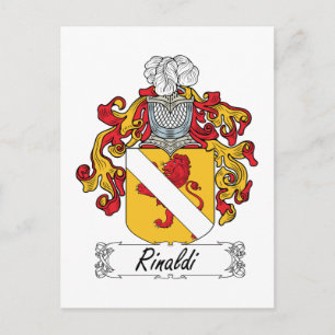 Rinaldi Family Crest Vykort
