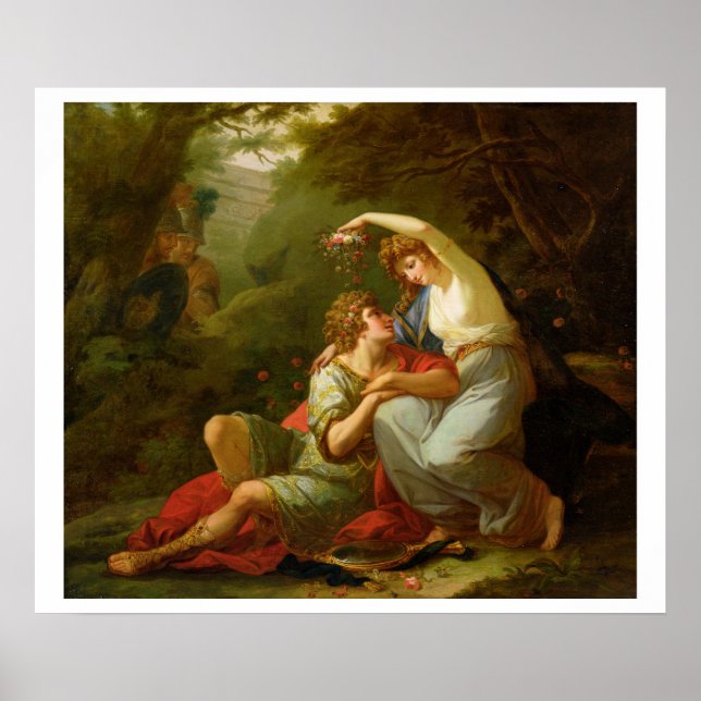 Rinaldo och Armida, 1771 (olja på canvas) Poster (Framsidan)