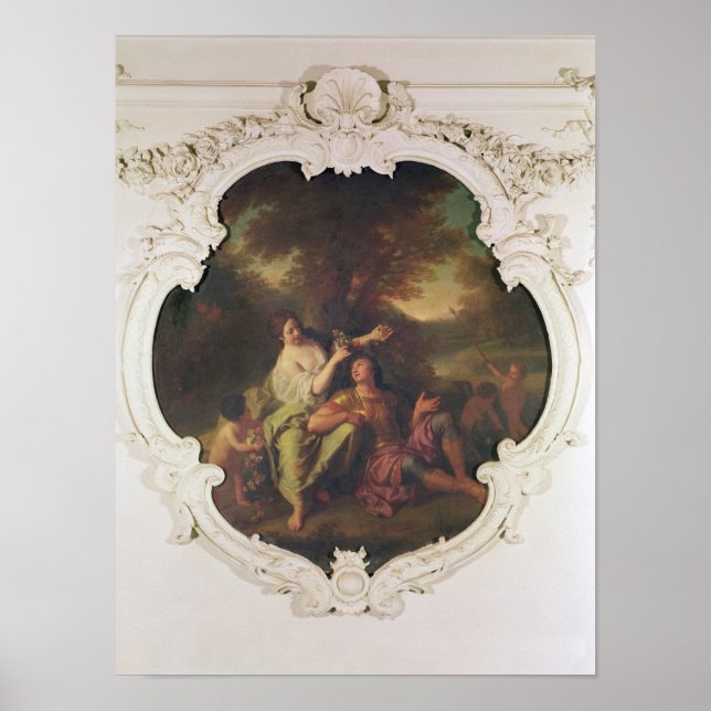 Rinaldo och Armida, från Gerusalemme Liberata Poster (Framsidan)