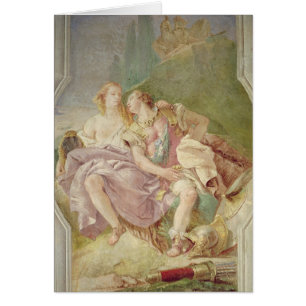 Rinaldo tjusade vid Armida Hälsningskort