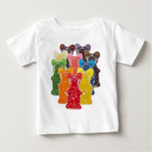 Rinbow färg candy älskare gummibjörn tee shirt