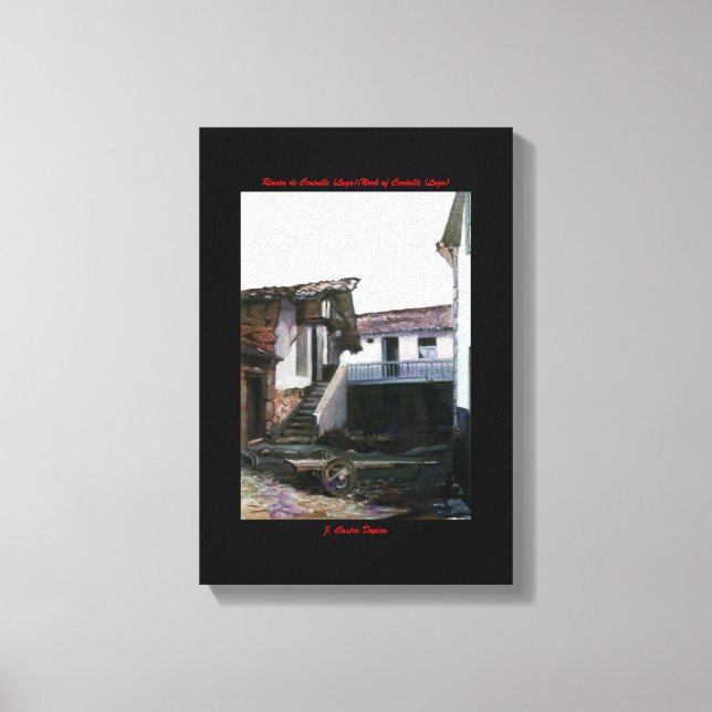 Rincón de Centulle (Lugo)/Nook of Centulle (Lugo) Canvastryck (Framsida)