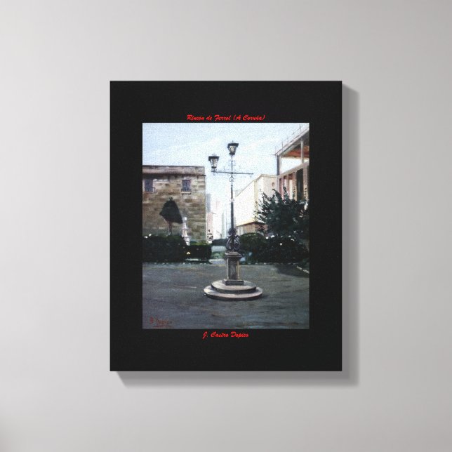 Rincón de Ferrol (A Coruña) Canvastryck (Framsida)