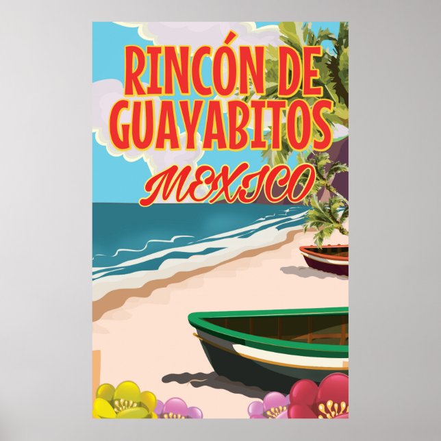 Rincón de Guayabitos Beach Mexiko resemotivaffisch Poster (Framsidan)