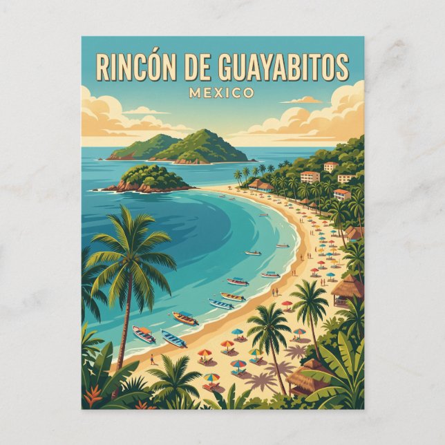 Rincón de Guayabitos Mexiko Vykort (Framsida)