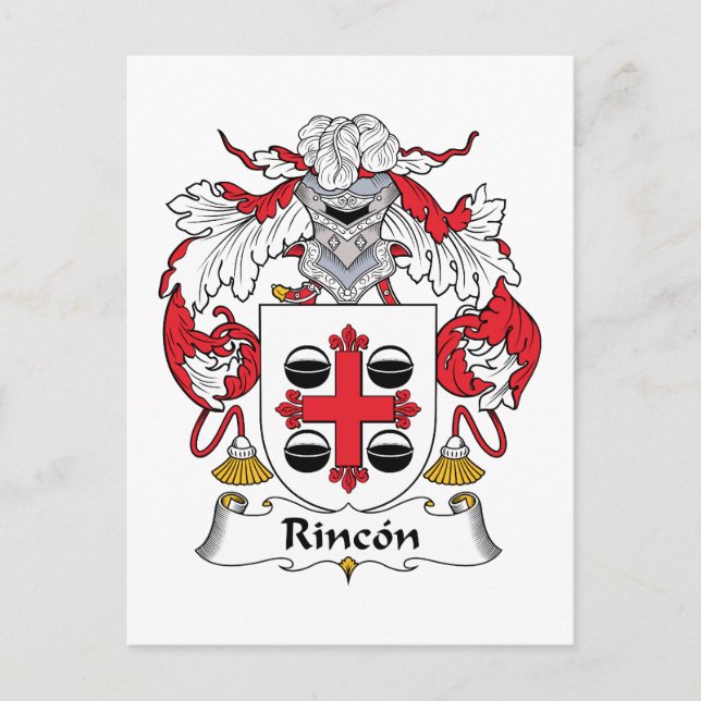 Rincon Family Crest Vykort (Framsida)