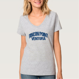 Rincon Point Ventura Kalifornien Retro Surfing Våg T Shirt