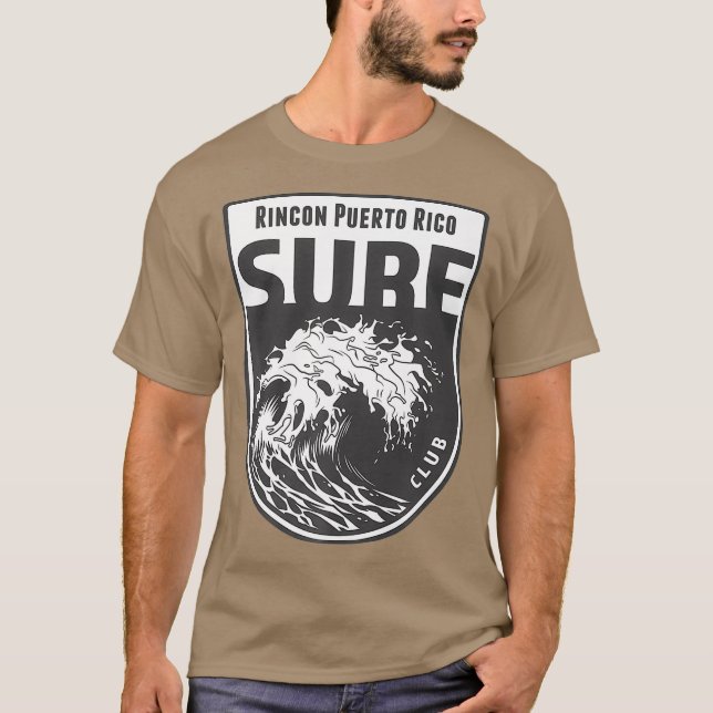 Rincon Puerto Rico Surfa Souvenir Surfing Gift T Shirt (Framsida)