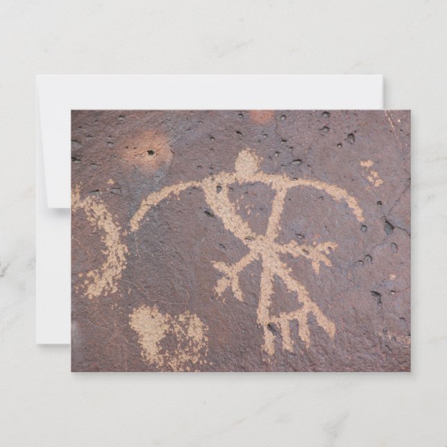 Rinconada Canyon Petroglyf Anteckningskort (Framsida)