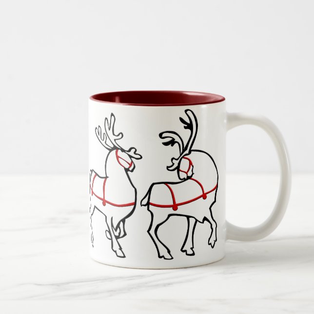 Rindeer Mugg Coffee Kopp julklappar för festliga j (Höger)