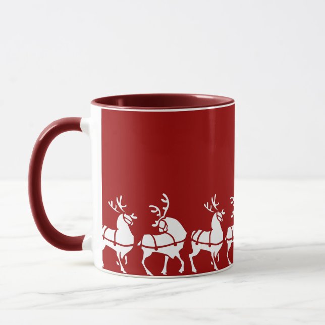 Rindeer Mugg Coffee Kopp julklappar för festliga j (Vänster)