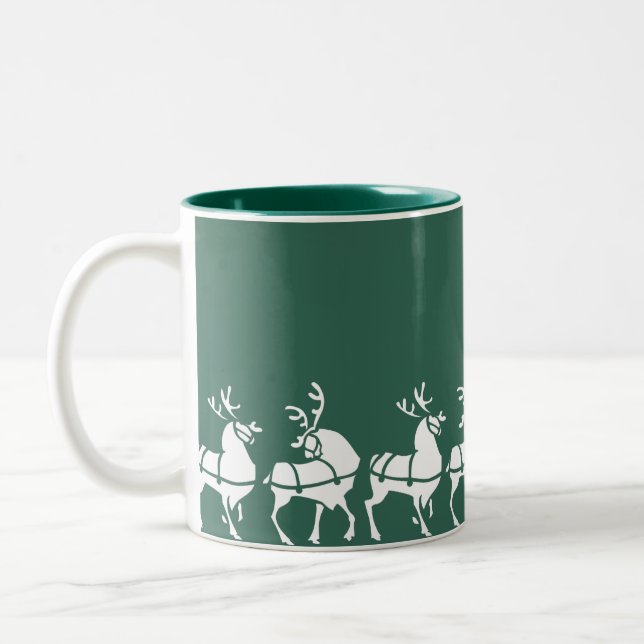 Rindeer Mugg Coffee Kopp julklappar för festliga j (Vänster)