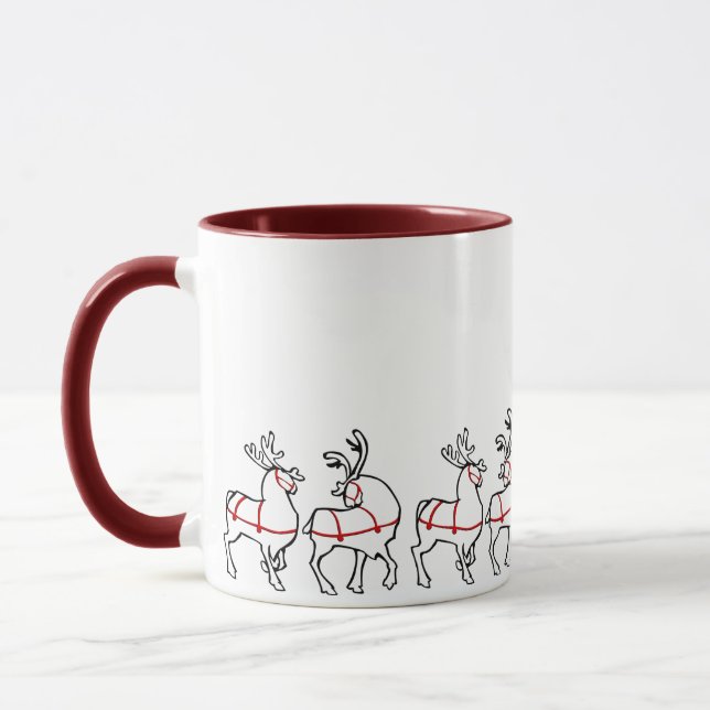 Rindeer Mugg Coffee Kopp julklappar för festliga j (Vänster)