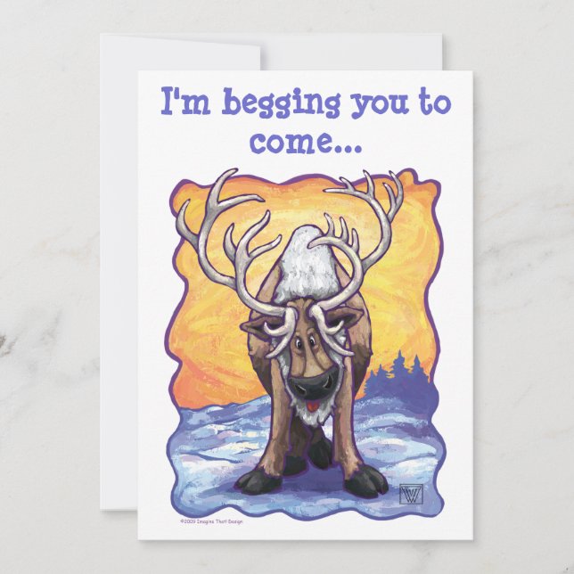 Rindeer Party Centre Inbjudningar (Framsida)