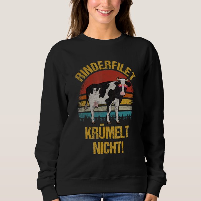 Rinderfillet Krümelt Nicht Grillmeister Say Cow T Shirt (Framsida)