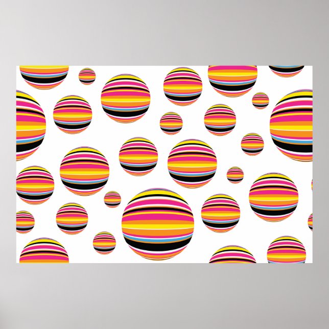 Rindroppar utan abstrakt, sömlös mönster-multitisk poster (Framsidan)