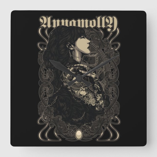 Rindu Fyrkantig Klocka (Framsida)