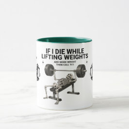 Ring 112 Skelett Tyngdlyftning Gymmugge Mugg