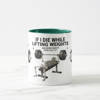 Ring 112 Skelett Tyngdlyftning Gymmugge Mugg