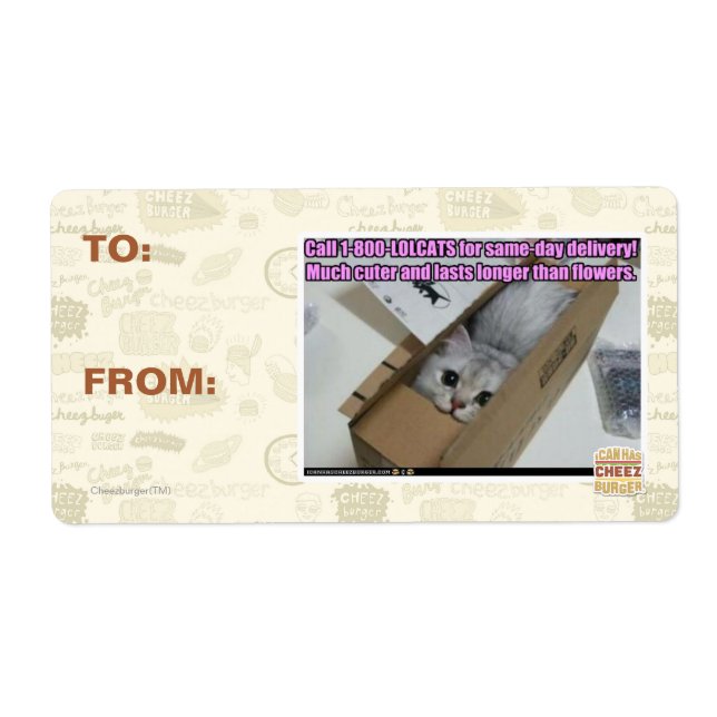 Ring 1-800-LOLCATS Fraktsedel (Framsidan)