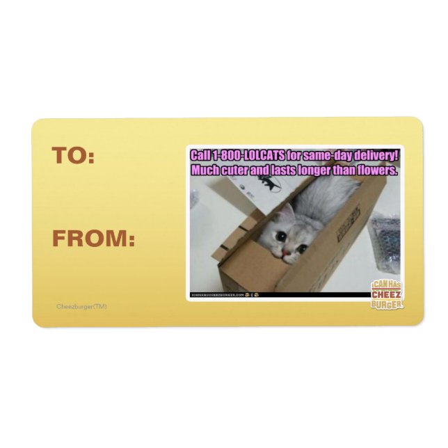 Ring 1-800-LOLCATS Fraktsedel (Framsidan)