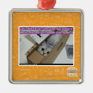 Ring 1-800-LOLCATS Julgransprydnad Metall