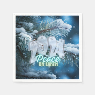 Ring 2024 önskar fred på jorden pappersservett