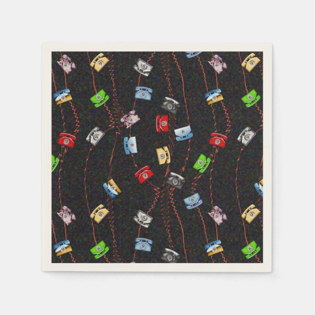 Ring 9 för en yttre linje. pappersservett (Framsidan)