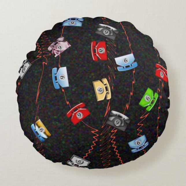 Ring 9 för en yttre linje. rund kudde (Framsidan)