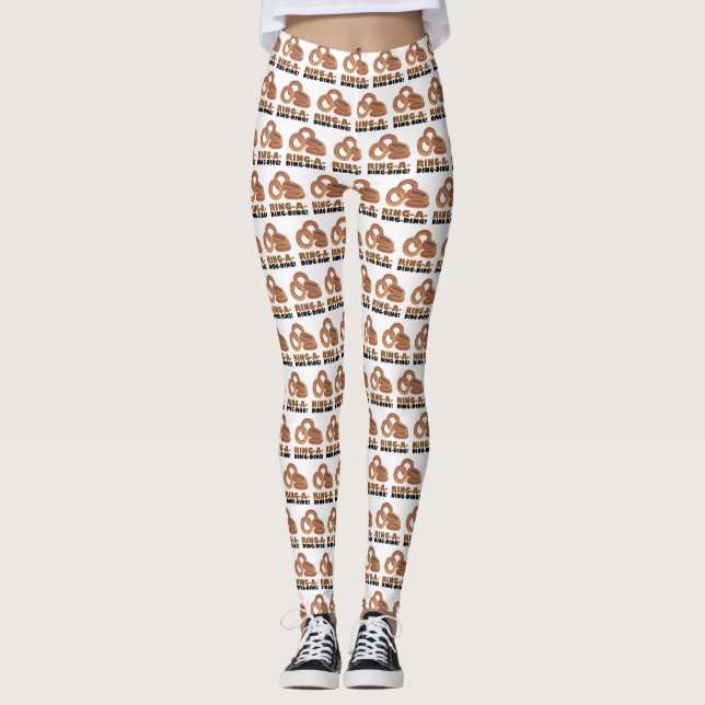 Ring-a-Ding-Ding Bride Bröllop Bachelorette Funny Leggings (Framsida)