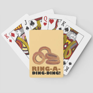Ring-A-Ding-Ding-Onion Ring Ringar-skräppost Food Spel Kort