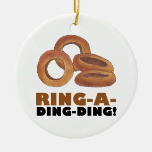 Ring-a-Ding-Förlovning Möhippa Bröllop Julgransprydnad Keramik