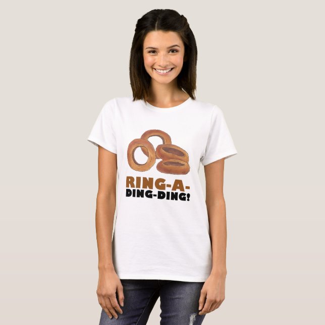 Ring-a-Ding-Förlovningen Bachelorette Bröllop T-shirt (Hel framsida)