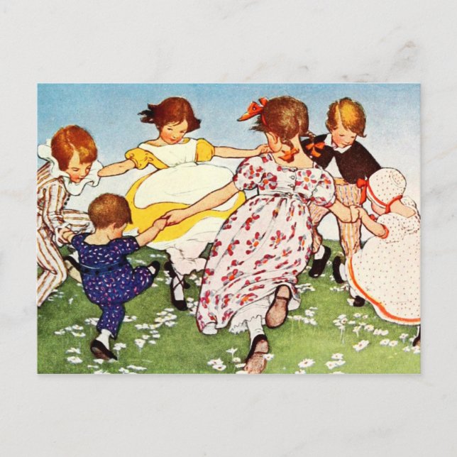 Ring a Ring o' Rosor Vykort (Framsida)