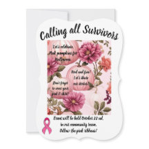 Ring alla överlevande. Rosa pumpor för Halloween